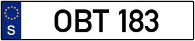 Truck License Plate